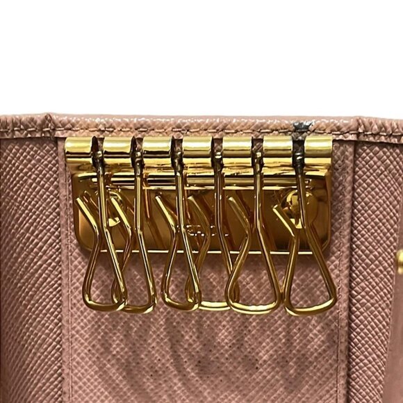 PRADA - Light Pink Leather Key Case 137-041925 - Picture 4 of 5